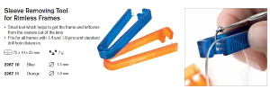 B&S Plastic Sleeve Removal Tool for Rimless Frames ~ 2267