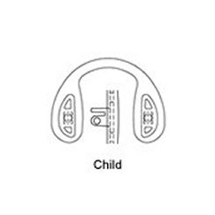 Hilco Logic® Fit Silicone Strap Bridge, Push or Screw On / Child (part 25/900/0000)