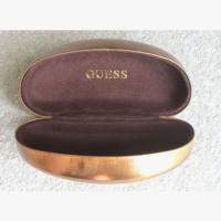 Guess by Marciano XL Sunglasses Case in Metalic Bronze with Cloth. Slightly Damaged