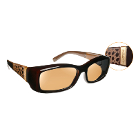 Havens Fit Over Polarized Sunglass ~ Freesia 1 ~ Croc/Amber