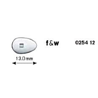 B&S Ultra Slim Nose Pads ~ 1x Pair F&W Pear Shaped 13mm Screw Fit #025412