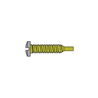 Hilco Spectacle Repair Screws ~ Pack 1 - Tap 'n' Lok Hinge Screw Collection (Silver)