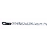 CHADES by URSULA Nickel Free Spectacle Chain ~ Silver, Double Curb design