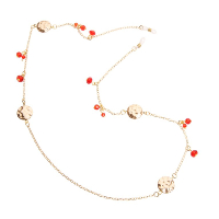 HILCO FESTIVE COLLECTION SPECTACLE CHAIN ~ 08/400/9000 Gold / Red 