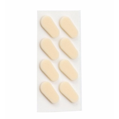 Hilco Cushion Stick-on Cushion Nose Pads Carded, Peach Flesh Tone 4x Self-adhesive pairs 19/010/1000