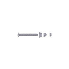 Hilco Spectacle Repair Screws ~ Rimless Screw Assembly Pack- Snap 'n' Cap, Silver 1.3mm #25/136/0000