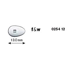 B&S Ultra Slim Nose Pads ~ 1x Pair F&W Pear Shaped 13mm Screw Fit #025412