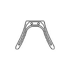 Unifit Softwing Silicone Bridge with Adjustable Metal Insert ~ 17mm x 34mm GOLD 25/439/0000