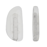 Zeiss Clear Silicone Bayonet Nose Pads ~ 1x Pair 17mm