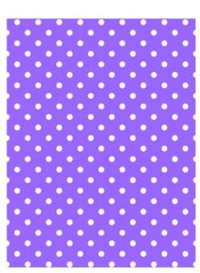 HILCO Microfibre Spectacle Cleaning Cloth ~ Purple Polka Dots 44/646/09999