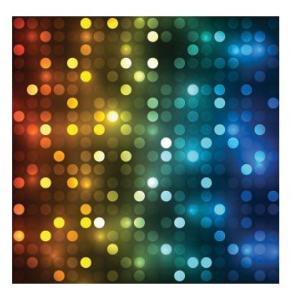 HILCO Microfibre Spectacle Cleaning Cloth ~ Retro Glow 44/666/0999