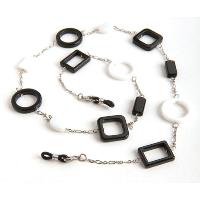 HILCO CIRCLE & SQUARE SPECTACLE CHAIN ~ 08/210/0000 Black & White