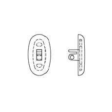 Hilco Contour Fit Logic VINYL Nose Pads ~ 1x Pair Oval 13mm 25/814/0000