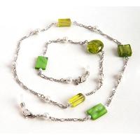 HILCO BEAD & PEARL SPECTACLE CHAIN ~ 08/209/1000 Green