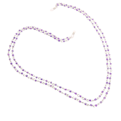 HILCO ZINNIA COLLECTION SPECTACLE CHAIN ~ 08/400/8000 Purple Double Strand 