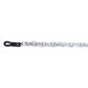 CHADES by URSULA Nickel Free Spectacle Chain ~ Silver, Double Curb design