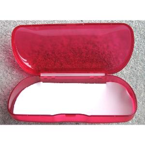 Large, Rigid, Plastic, Budget Spectacle, Sunglasses Case in Bright Red