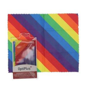 HILCO Optiplus Microfibre Cleaning Cloth, Rainbow Stripe 44/909/0000
