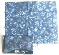 HILCO Optiwipe Microfibre Cleaning Cloth ~ Christmas Snowflakes 34/634/0999