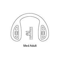 Hilco Logic® Fit Silicone Strap Bridge, Push or Screw On / Medium Adult (part 25/902/0000)