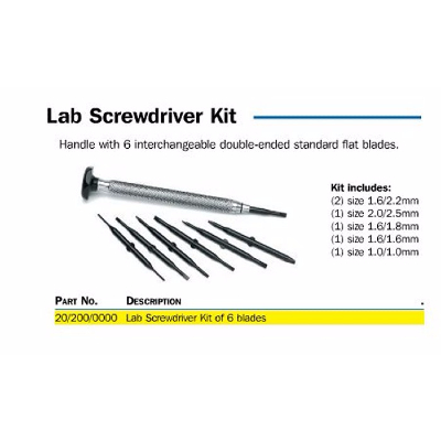 Hilco Lab Screwdriver Kit~ Pro Range #20/200/0000
